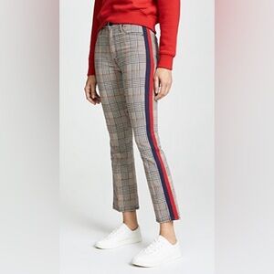 Mother Denim The Insider Ankle Plaid Jean